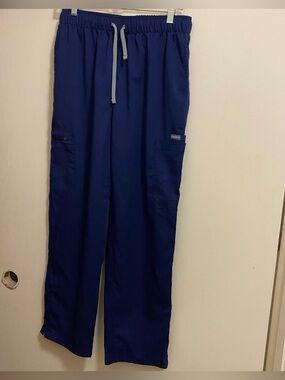 NiaaHinn Womens Dark Navy Blue Scrub Pants L Large Scrubs Medical Nursing Nurse